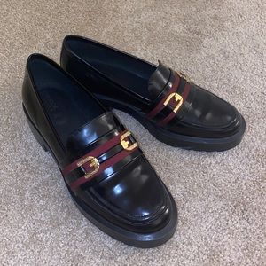 Geox Respira Black Patent Leather Loafers
